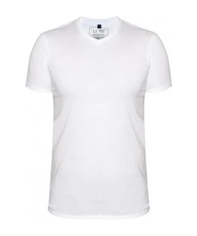 Armani Jeans Logo Details T-shirt In White