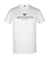 Armani Jeans Logo Details T-shirt In White