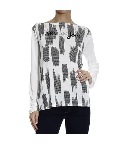 Armani Jeans Logo Details T-shirt In White
