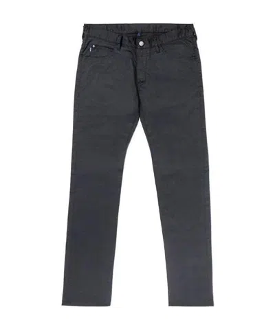 Armani Jeans Logo Jeans In Black