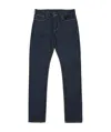 Armani Jeans Logo Jeans In Black