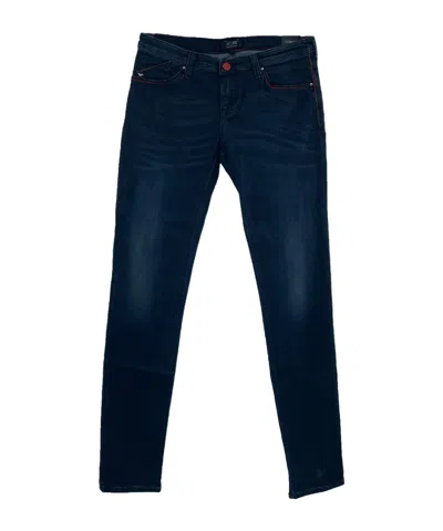 Armani Jeans Logo Jeans In Black