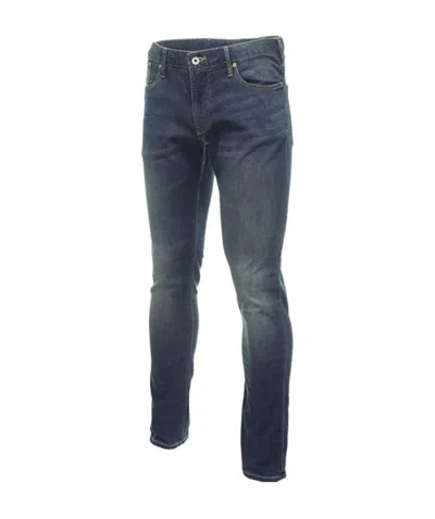 Armani Jeans Logo Jeans In Black