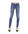 Armani Jeans Logo Jeans In Blue