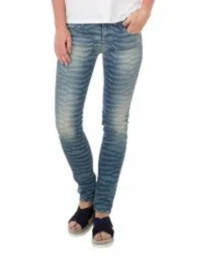 Armani Jeans Logo Jeans In Blue