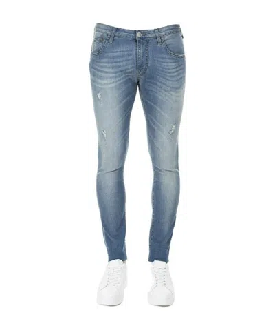 Armani Jeans Logo Jeans In Blue