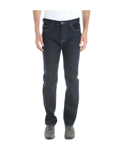 Armani Jeans Logo Logo Denim Trousers In Black