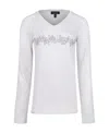 Armani Jeans Logo Long-sleeved T-shirt In White