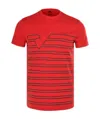 Armani Jeans Logo Pattern T-shirt In Red