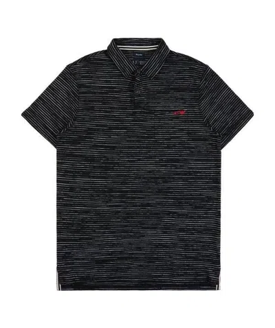 Armani Jeans Logo Polo Shirt In Black