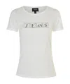 Armani Jeans Logo Printed Pattern T-shirt In White