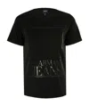 Armani Jeans Logo Printed T-shirt In Black