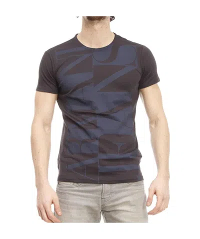 Armani Jeans Logo Printed T-shirt In Black
