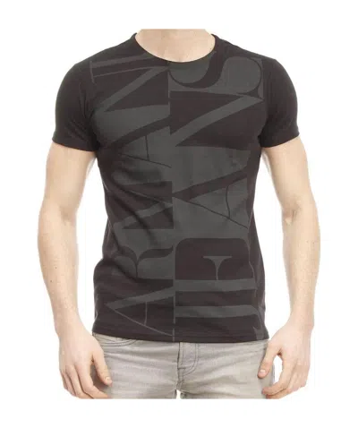 Armani Jeans Logo Printed T-shirt In Black