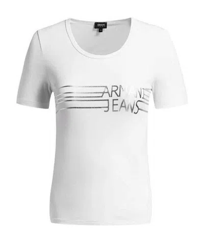 Armani Jeans Logo Printed T-shirt In White