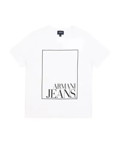 Armani Jeans Logo Printed T-shirt In White