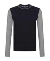 Armani Jeans Logo Pullover In Black