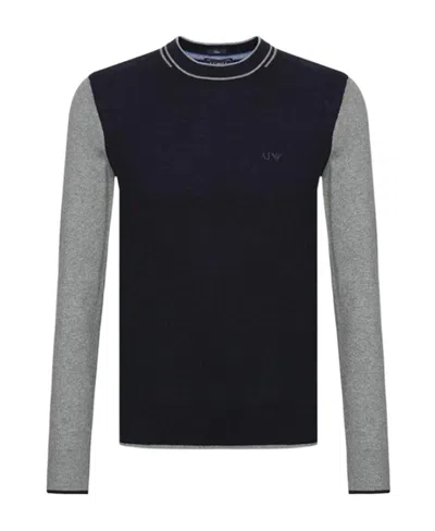 Armani Jeans Logo Pullover In Black