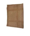 Armani Jeans Logo Scarf In Brown