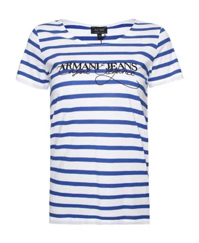 Armani Jeans Logo Short-sleeved T-shirt In White