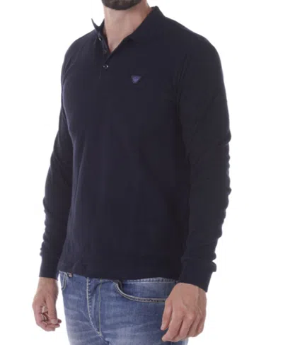 Armani Jeans Logo Slim Polo Shirt In Black