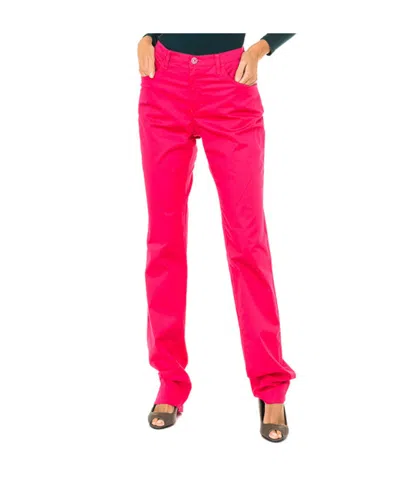 Armani Jeans Logo Stretch Jeans In Pink