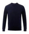 Armani Jeans Logo Sweater In Black