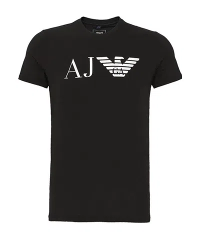 Armani Jeans Logo T-shirt In Black