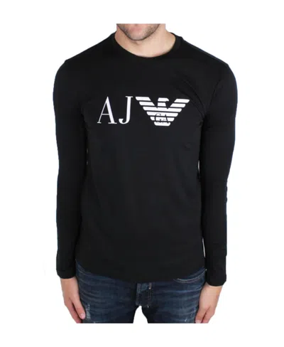Armani Jeans Logo T-shirt In Black