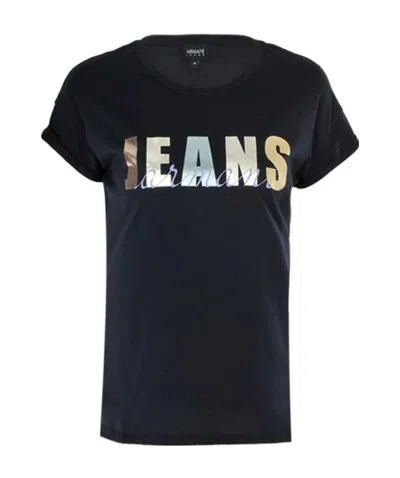 Armani Jeans Logo T-shirt In Black
