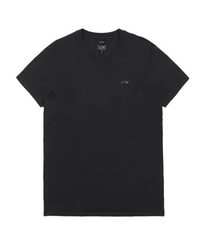 Armani Jeans Logo T-shirt In Black