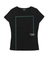 Shop Armani Jeans Logo T-shirt In Black