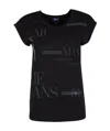 Armani Jeans Logo T-shirt In Black