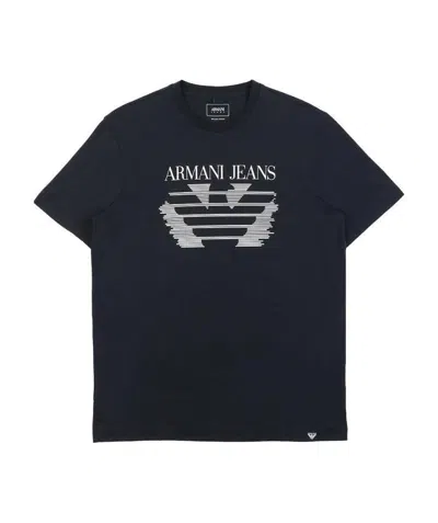 Armani Jeans Logo T-shirt In Black