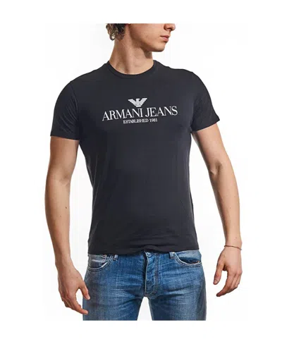 Armani Jeans Logo T-shirt In Black