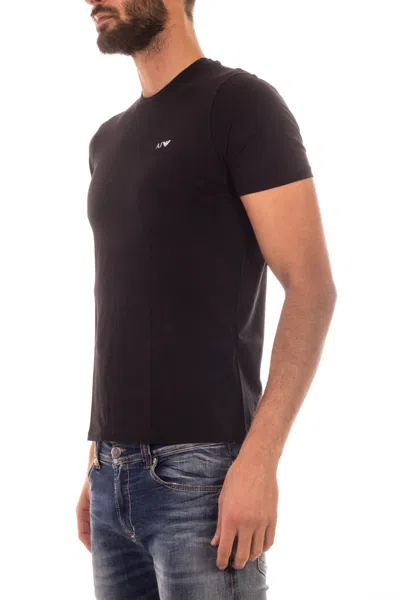 Armani Jeans Logo T-shirt In Black