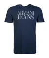 Armani Jeans Logo T-shirt In Blue
