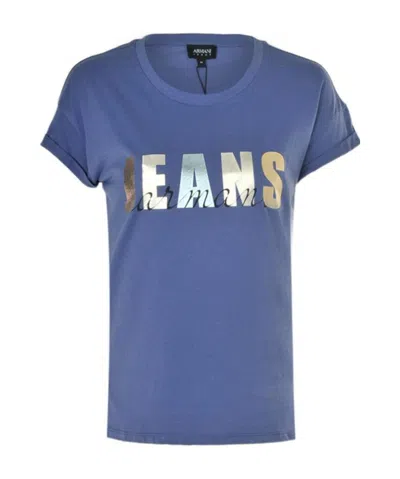 Armani Jeans Logo T-shirt In Blue