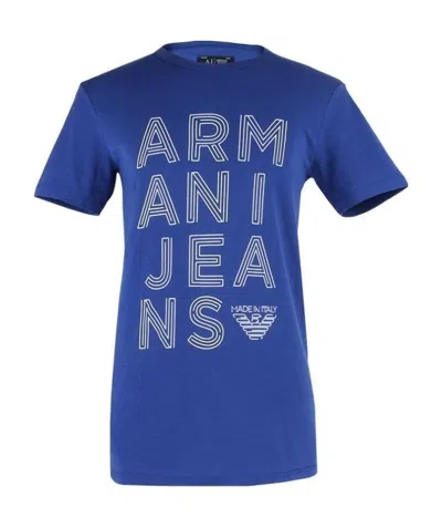 Armani Jeans Logo T-shirt In Blue