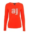 Armani Jeans Logo T-shirt In Red