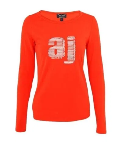 Armani Jeans Logo T-shirt In Red