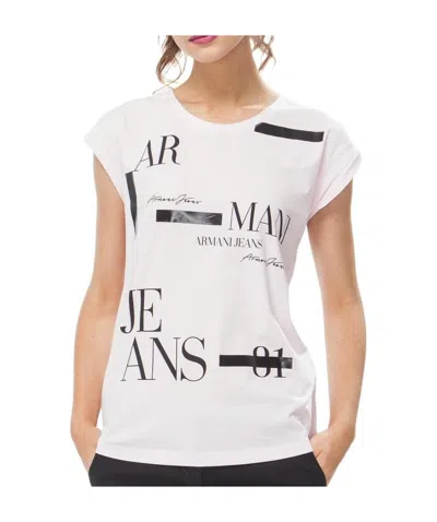 Armani Jeans Logo T-shirt In White