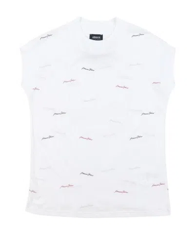 Armani Jeans Logo T-shirt In White