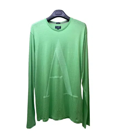 Armani Jeans Logo T-shirt With Round Neck In Green