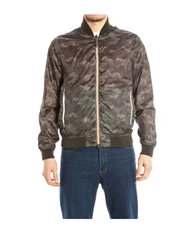 Armani Jeans Long Sleeve Casual Jacket In Brown