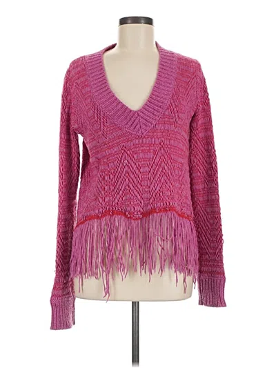 Pre-owned Armani Jeans Long Sleeve Top In Pink