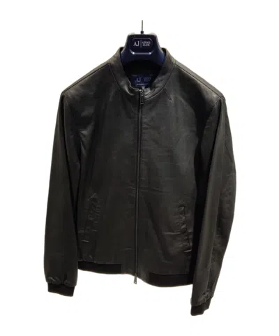 Armani Jeans Long-sleeved Casual Jacket In Black