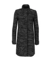 Armani Jeans Long-sleeved Coat In Black