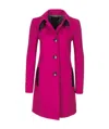Armani Jeans Long-sleeved Coat In Pink