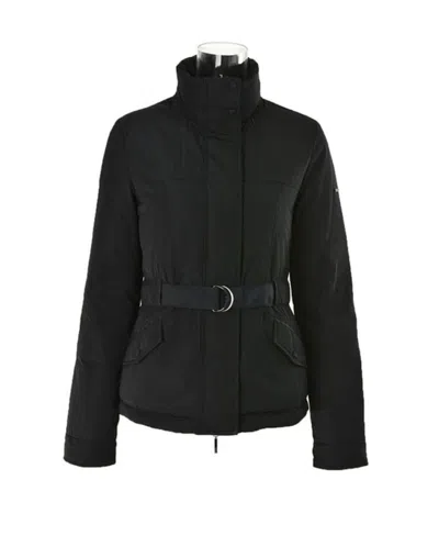 Armani Jeans Long-sleeved Down Jacket In Black